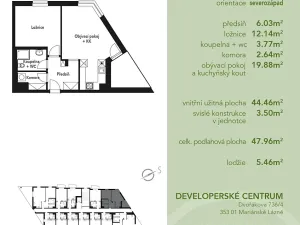 Prodej bytu 2+kk, Mariánské Lázně, Chebská, 48 m2
