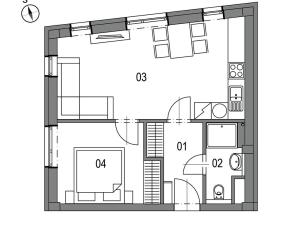 Prodej bytu 2+kk, Brno, 42 m2