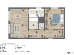 Pronájem bytu 2+1, Praha - Kobylisy, Jelínkova, 50 m2