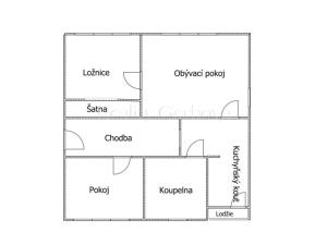 Pronájem bytu 3+1, Kunžak, Hradecká, 70 m2