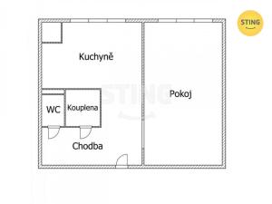 Pronájem bytu 1+1, Přerov, Želatovská, 36 m2