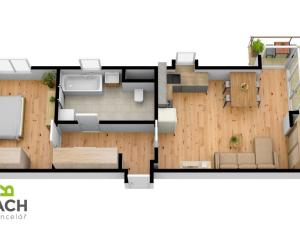 Pronájem bytu 2+kk, Uherské Hradiště - Sady, Jabloňová, 52 m2