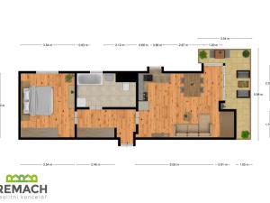 Pronájem bytu 2+kk, Uherské Hradiště - Sady, Jabloňová, 52 m2
