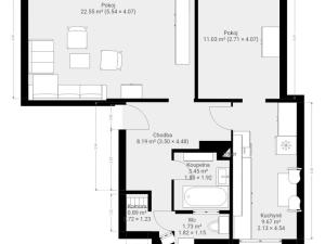 Pronájem bytu 2+1, Brno, Klímova, 61 m2