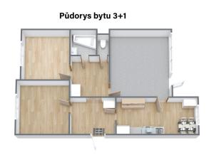 Prodej bytu 3+1, Ústí nad Labem - Krásné Březno, Vojanova, 78 m2