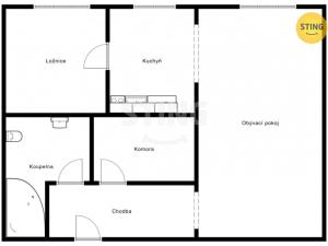 Pronájem bytu 2+kk, Strážnice, 56 m2