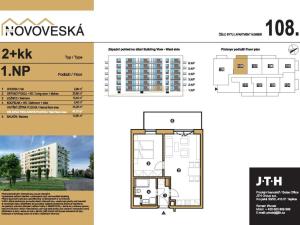 Prodej bytu 2+kk, Teplice, Novoveská, 47 m2