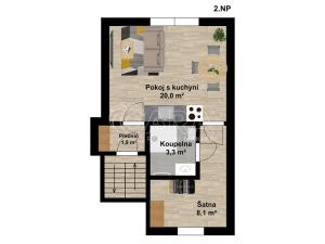 Pronájem bytu 2+1, Ostrava - Stará Bělá, Vaňkova, 75 m2