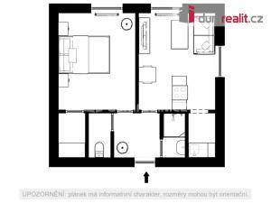 Pronájem bytu 2+kk, Břeclav, náměstí T. G. Masaryka, 38 m2