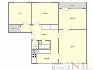 Pronájem bytu 4+1, Plzeň, Toužimská, 84 m2