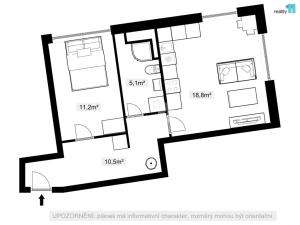 Pronájem bytu 2+kk, Praha - Libeň, V Holešovičkách, 49 m2