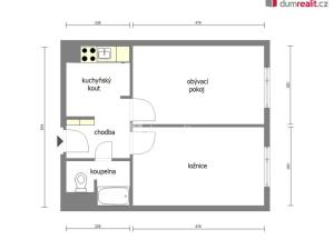 Pronájem bytu 2+kk, Neratovice, Kojetická, 39 m2