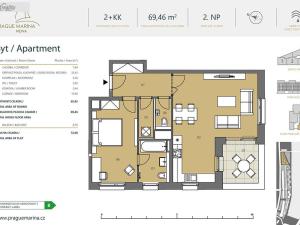 Pronájem bytu 2+kk, Praha - Holešovice, Jankovcova, 69 m2