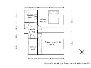 Pronájem bytu 2+kk, Brno, Jírovcova, 42 m2