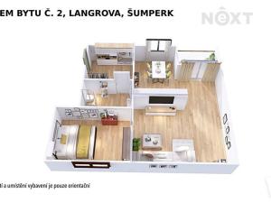 Pronájem bytu 2+kk, Šumperk, Langrova, 72 m2