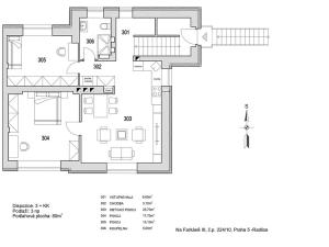 Prodej bytu 3+kk, Praha - Radlice, Na Farkáně III, 80 m2