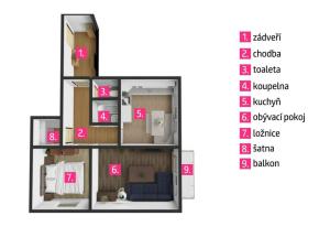 Prodej bytu 2+1, Znojmo, Holandská, 57 m2