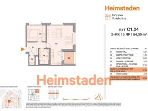 Pronájem bytu 2+kk, Praha - Holešovice, U Pergamenky, 54 m2