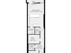 Pronájem rodinného domu, Podolí, 117 m2