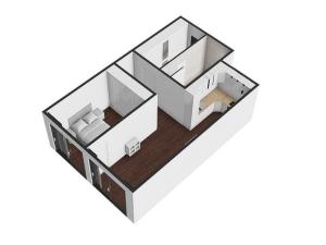 Pronájem bytu 2+kk, Brno - Veveří, Lidická, 5470 m2