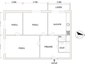 Prodej bytu 3+1, Havířov - Šumbark, Lidická, 65 m2