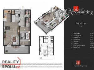 Prodej bytu 2+kk, Praha - Jinonice, Za zámečkem, 72 m2
