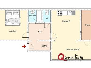 Prodej bytu 2+kk, Praha - Čakovice, Ke stadionu, 63 m2