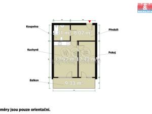 Pronájem bytu 2+kk, Plzeň - Jižní Předměstí, Poděbradova, 44 m2
