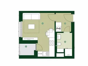Prodej bytu 1+kk, Praha - Hlubočepy, Silurská, 30 m2