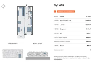 Prodej bytu 2+kk, Praha - Hostavice, Českobrodská, 60 m2