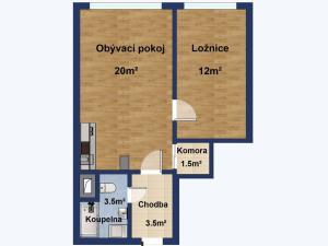 Prodej bytu 2+kk, Praha - Chodov, Šalounova, 41 m2