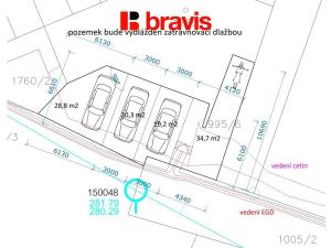 Prodej pozemku, Brno - Lesná, 100 m2