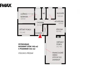 Prodej rodinného domu, Petrohrad, 151 m2