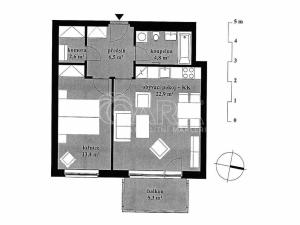 Pronájem bytu 2+kk, Praha - Kbely, Sedlářova, 52 m2