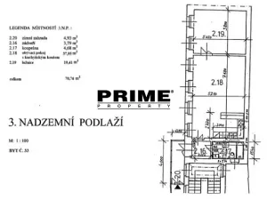 Pronájem bytu 2+kk, Praha - Nové Město, Štěpánská, 71 m2