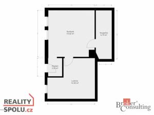 Prodej bytu 2+kk, Hořany, 42 m2