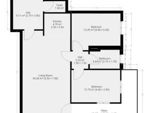 Pronájem bytu 3+kk, Praha - Dolní Chabry, Poštova, 83 m2