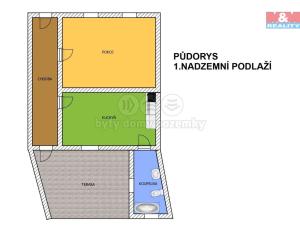 Prodej rodinného domu, Labské Chrčice, 66 m2