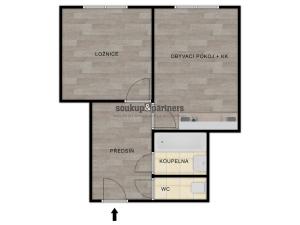 Prodej bytu 2+kk, Praha - Krč, U nových domů III, 48 m2
