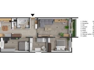 Prodej bytu 4+1, Praha - Černý Most, Generála Janouška, 78 m2