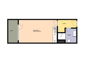 Prodej bytu 1+kk, Praha - Horní Měcholupy, Hornoměcholupská, 26 m2