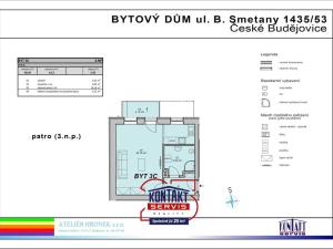 Prodej bytu 1+kk, České Budějovice, B. Smetany, 38 m2