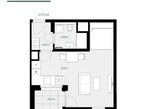 Prodej bytu 1+kk, Praha - Stodůlky, Hábova, 40 m2