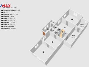 Prodej rodinného domu, Třebíč - Sokolí, 114 m2