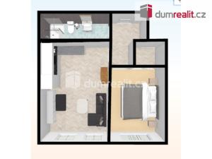 Pronájem bytu 2+kk, Praha - Vršovice, Na spojce, 44 m2