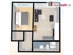 Pronájem bytu 2+kk, Praha - Vršovice, Na spojce, 44 m2