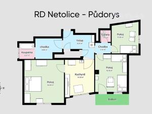 Prodej rodinného domu, Netolice, Hořejší Mlýnská, 105 m2