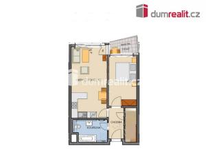Pronájem bytu 2+kk, Praha - Dolní Měcholupy, Honzíkova, 60 m2
