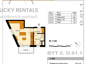Prodej bytu 1+kk, Praha - Černý Most, Dobrovolného, 31 m2
