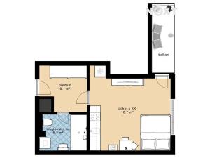 Prodej bytu 1+kk, Praha - Malešice, Počernická, 30 m2